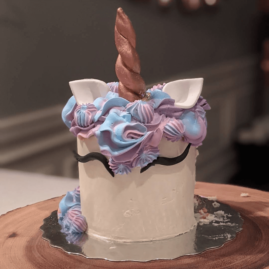 Pink & Purple Unicorn Cake – The Cake Shop
