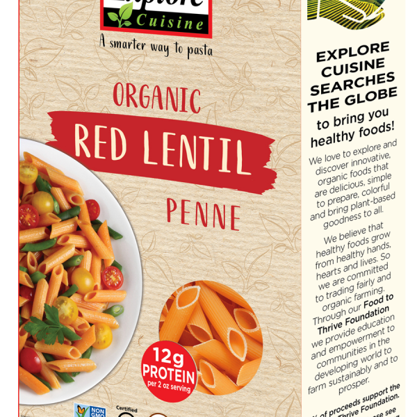 Explore Cuisine - Organic Red Lentil Penne