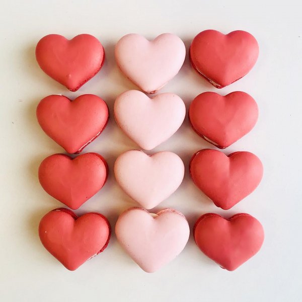*French Macarons - Heart Shaped*