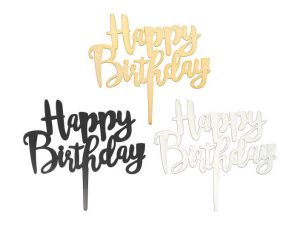 Happy Birthday Topper/Candle Holder