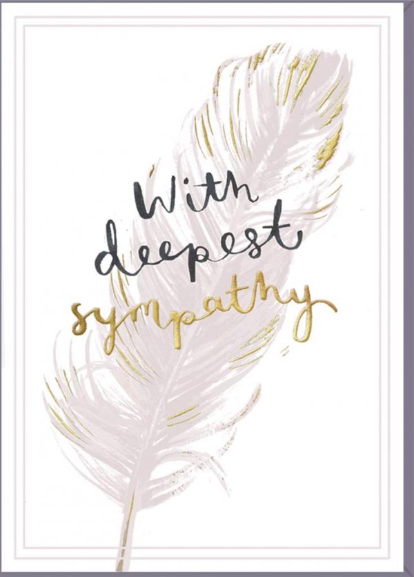 Sympathy Card - With Deepest Sympathy
