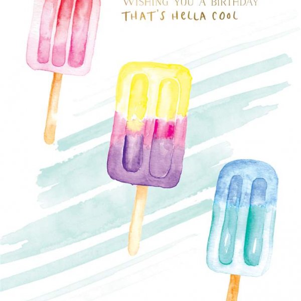 Birthday Card - Popsicles