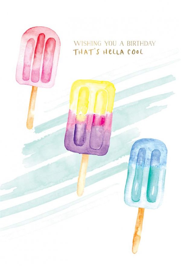 Birthday Card - Popsicles