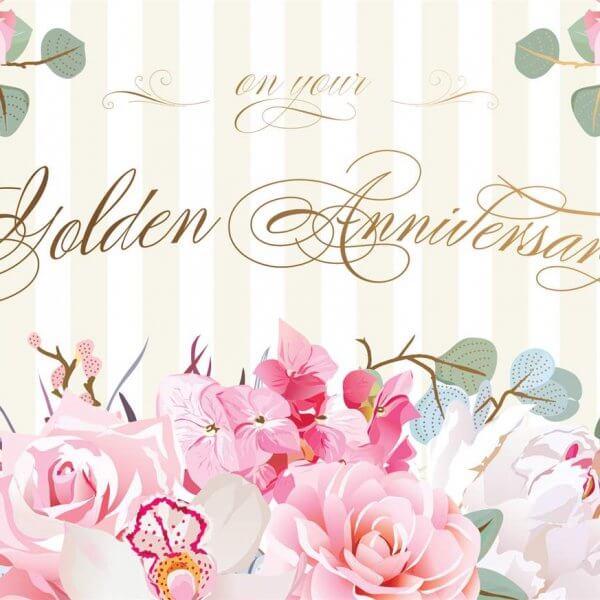 Anniversary Card - Golden (50th) Anniversary