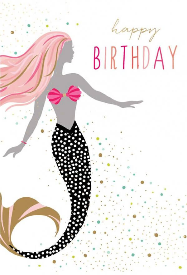 Birthday Card - Mermaid