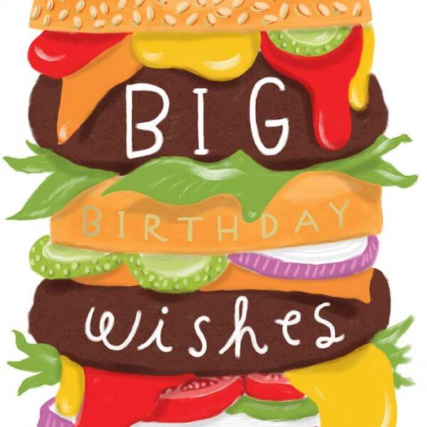 Birthday Card - Burger