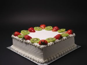 Italian Custard with Fruit Cake - Slab