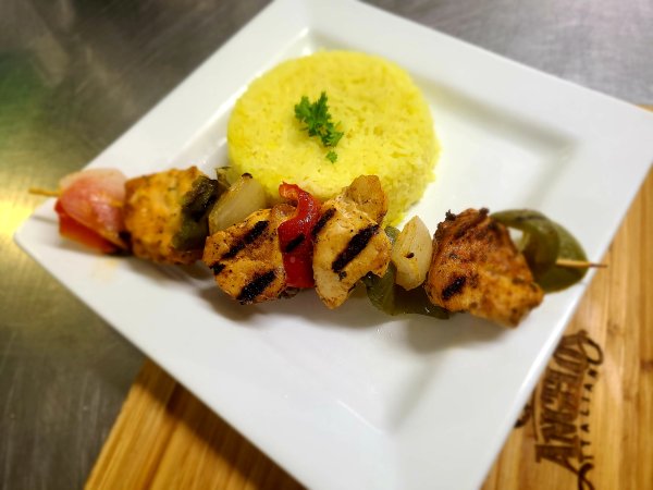 Chicken Shish Kebab & Basmati Rice