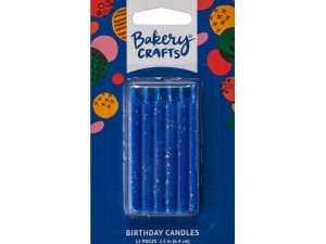 Glitter Candles - Blue