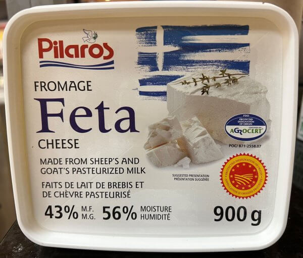 Feta Greek Imported Sheep / Goat Cheese