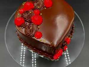 Chocolate Raspberry Shortcake Heart Cake* PRE-ORDER ONLY *Mother's Day Exclusive