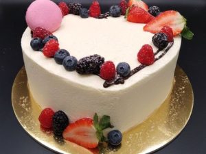 Raspberry Shortcake Heart Cake 8" *PRE-ORDER ONLY* Mother's Day Exclusive