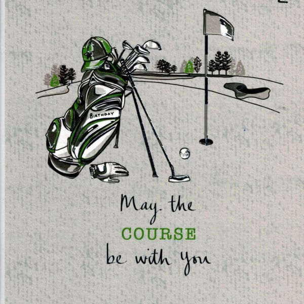 Birthday Card - Golf Course