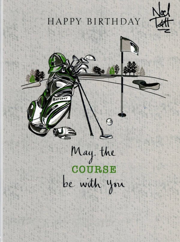 Birthday Card - Golf Course