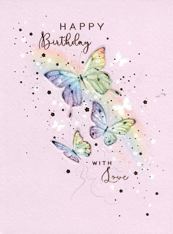 Birthday Card - with Love