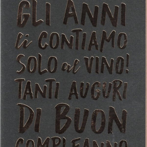 Birthday Card - Black and Gold