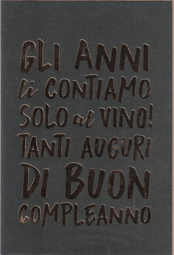 Birthday Card - Black and Gold