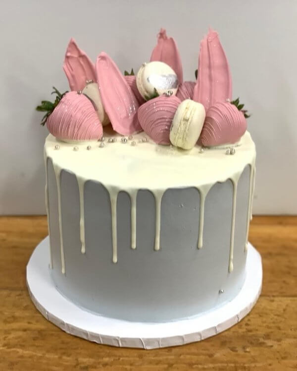 Carmelina's Strawberry Drip Cake