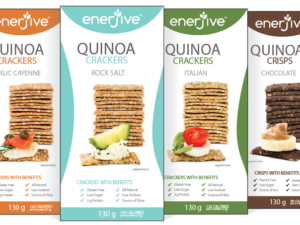 Enerjive Quinoa Crackers and Crisps