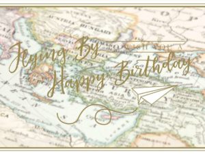 Birthday Card - Flying By