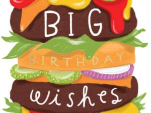 Birthday Card - Burger