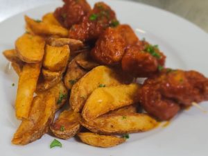 Chicken Bites & Potato Wedges