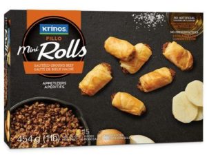 Krinos - Mini Rolls - Sautéed Ground Beef - Frozen 454gr