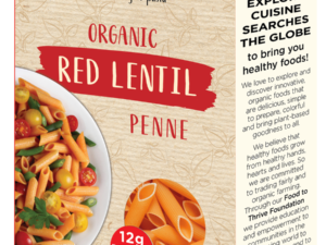 Explore Cuisine - Organic Red Lentil Penne 227gr