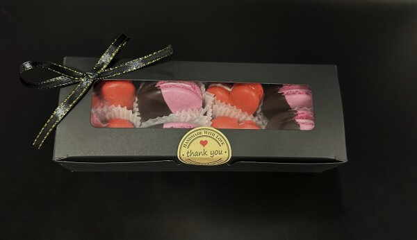 Sweetheart Macarons - Packaged