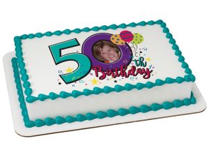 50th Birthday Personlized Photo Frame -Sugar Photo #22849