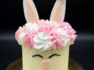 4" Buttercream Bunny Cake